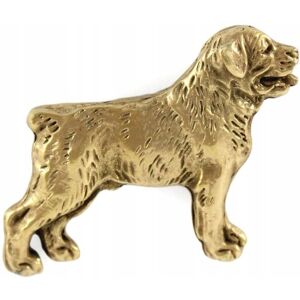 ART Rottweiler pozłacany pin broszka ART Rottweiler pozłacany pin broszka