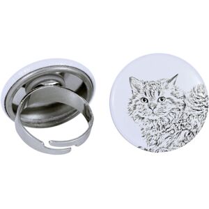 Selkirk Rex Kot długowłosy - wyjątkowy pierścionek, handmade, biżuteria damska marki Art-Dog Selkirk Rex Kot długowłosy - wyjątkowy pierścionek, handmade, biżuteria damska marki Art-Dog