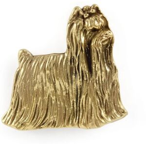 ART Shih Tzu pozłacany pin broszka ART Shih Tzu pozłacany pin broszka