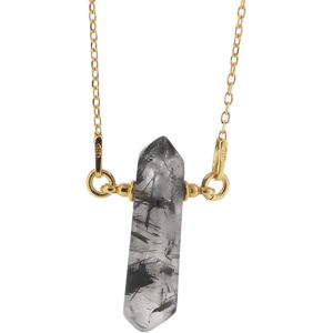 Skorulski Jewellery, Naszyjnik, Kwarc Rutylowy sopel na łańcuszku srebrnym złoconym Skorulski Jewellery, Naszyjnik, Kwarc Rutylowy sopel na łańcuszku srebrnym złoconym