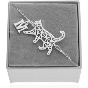 Inny producent Srebrna bransoletka kot kotek origami litera LITERKA PUDEŁKO SREBRO 925 Inny producent Srebrna bransoletka kot kotek origami litera LITERKA PUDEŁKO SREBRO 925