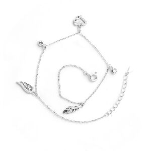 Monilu Srebrna bransoletka na nogę 925 Winged Infinity Love Monilu Srebrna bransoletka na nogę 925 Winged Infinity Love
