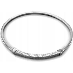 Lovrin Srebrna sztywna bransoletka 925 z nowoczesnym elementem bangle ze srebra Lovrin Srebrna sztywna bransoletka 925 z nowoczesnym elementem bangle ze srebra
