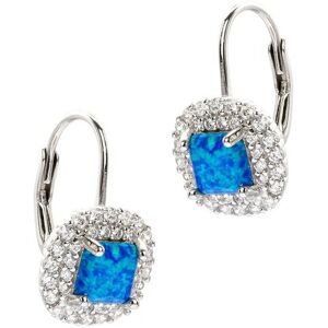 Monilu Srebrne kolczyki 925 Blue Opal bigiel Monilu Srebrne kolczyki 925 Blue Opal bigiel