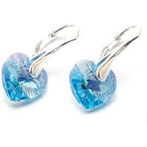 Inny producent Srebrne Kolczyki 925 Z Kryształami Swarovski Serca 10Mm Aquamarine Ab Inny producent Srebrne Kolczyki 925 Z Kryształami Swarovski Serca 10Mm Aquamarine Ab