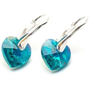 Inny producent Srebrne Kolczyki 925 Z Kryształami Swarovski Serca 10Mm Blue Zircon Ab Inny producent Srebrne Kolczyki 925 Z Kryształami Swarovski Serca 10Mm Blue Zircon Ab