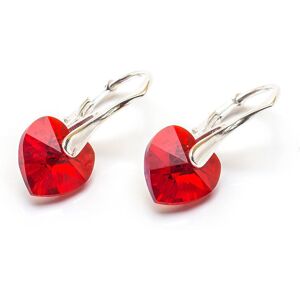 Inny producent Srebrne Kolczyki 925 Z Kryształami Swarovski Serca 10Mm Light Siam Ab Inny producent Srebrne Kolczyki 925 Z Kryształami Swarovski Serca 10Mm Light Siam Ab