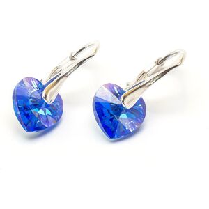 Inny producent Srebrne Kolczyki 925 Z Kryształami Swarovski Serca 10Mm Sapphire Ab Inny producent Srebrne Kolczyki 925 Z Kryształami Swarovski Serca 10Mm Sapphire Ab