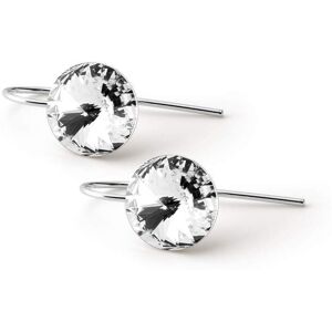 GIORRE Srebrne kolczyki Rivoli 10mm, srebro 925 : Kryształy - kolor - Crystal, Srebro - kolor pokrycia - Pokrycie platyną GIORRE Srebrne kolczyki Rivoli 10mm, srebro 925 : Kryształy - kolor - Crystal, Srebro - kolor pokrycia - Pokrycie platyną