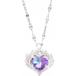 Inny producent Srebrny Naszyjnik Serce Aurora Crystal Mystic Heart Cyrkonie Stl Szlachetna Inny producent Srebrny Naszyjnik Serce Aurora Crystal Mystic Heart Cyrkonie Stl Szlachetna