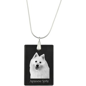 Szpic japoński - kryształowa zawieszka z psem, srebrny naszyjnik ze zdjęciem, personalizowany wisiorek marki Art-Dog Szpic japoński - kryształowa zawieszka z psem, srebrny naszyjnik ze zdjęciem, personalizowany wisiorek marki Art-Dog