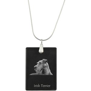 Terier irlandzki, Irish Red Terrier - kryształowa zawieszka z psem, srebrny naszyjnik ze zdjęciem, personalizowany wisiorek marki Art-Dog Terier irlandzki, Irish Red Terrier - kryształowa zawieszka z psem, srebrny naszyjnik ze zdjęciem, personalizowany wisiorek marki Art-Dog