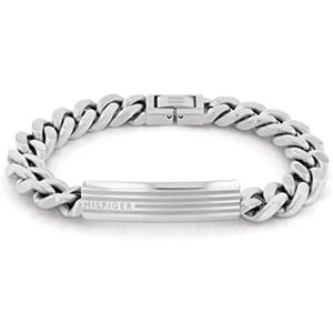 Tommy Hilfiger Men's Stainless Steel Bracelet - 2790345 One Size Stainless Steel No Gemstones Tommy Hilfiger Men's Stainless Steel Bracelet - 2790345 One Size Stainless Steel No Gemstones