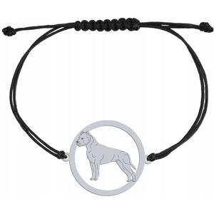 Radziszewska Bransoletka Srebrna Amstaff 925 sznurek Kobieta Biżuteria GRAWER GRATIS Radziszewska Bransoletka Srebrna Amstaff 925 sznurek Kobieta Biżuteria GRAWER GRATIS