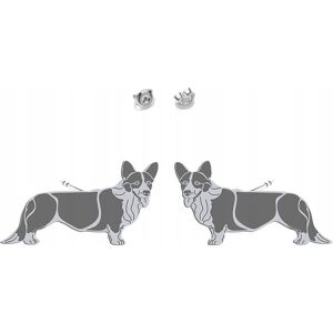 Radziszewska Kolczyki Srebrne z psem Welsh Corgi Cardigan 925 Biżuteria DEDYKACJA GRATIS Radziszewska Kolczyki Srebrne z psem Welsh Corgi Cardigan 925 Biżuteria DEDYKACJA GRATIS