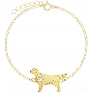 Radziszewska Bransoletka Złota 925 z psem Golden Retriever Łańcuszek GRAWER GRATIS Radziszewska Bransoletka Złota 925 z psem Golden Retriever Łańcuszek GRAWER GRATIS