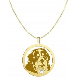Radziszewska Naszyjnik Złoty z psem Bernese Mountain Dog 925 Prezent GRAWER GRATIS Radziszewska Naszyjnik Złoty z psem Bernese Mountain Dog 925 Prezent GRAWER GRATIS