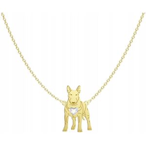 Radziszewska Naszyjnik Złoty English Bullterrier 925 Prezent Łańcuszek GRAWER GRATIS Radziszewska Naszyjnik Złoty English Bullterrier 925 Prezent Łańcuszek GRAWER GRATIS