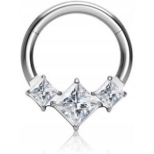 EMIGMAT Tytanowy Kolczyk Clicker PIERCING Kółko z Cyrkoniami HELIX Lobe 1,2/8 EMIGMAT Tytanowy Kolczyk Clicker PIERCING Kółko z Cyrkoniami HELIX Lobe 1,2/8