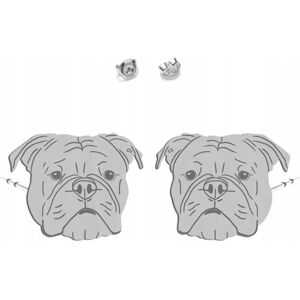 Radziszewska Kolczyki Srebrne Bulldog Kontynentalny 925 Prezent Kobieta DEDYKACJA GRATIS Radziszewska Kolczyki Srebrne Bulldog Kontynentalny 925 Prezent Kobieta DEDYKACJA GRATIS