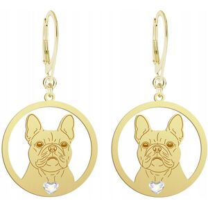 Radziszewska Kolczyki Złote Bulldog Francuski 925 Kobieta Biżuteria GRAWER GRATIS Radziszewska Kolczyki Złote Bulldog Francuski 925 Kobieta Biżuteria GRAWER GRATIS