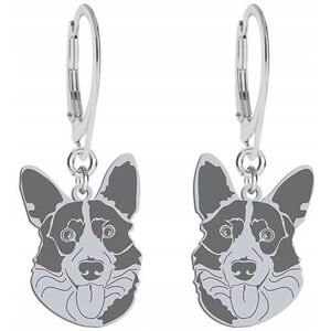 Radziszewska Kolczyki Srebrne z psem Welsh Corgi Cardigan 925 Kobieta GRAWER GRATIS Radziszewska Kolczyki Srebrne z psem Welsh Corgi Cardigan 925 Kobieta GRAWER GRATIS