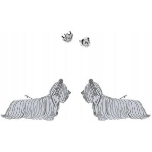 Radziszewska Kolczyki Srebrne z psem Skye Terrier SREBRO 925 Biżuteria DEDYKACJA GRATIS Radziszewska Kolczyki Srebrne z psem Skye Terrier SREBRO 925 Biżuteria DEDYKACJA GRATIS