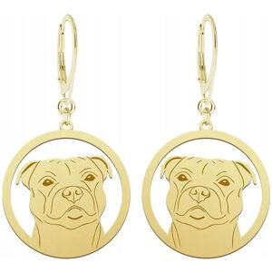 Radziszewska Kolczyki Złote z Staffordshire Bull Terrier 925 Bigiel GRAWER GRATIS Radziszewska Kolczyki Złote z Staffordshire Bull Terrier 925 Bigiel GRAWER GRATIS