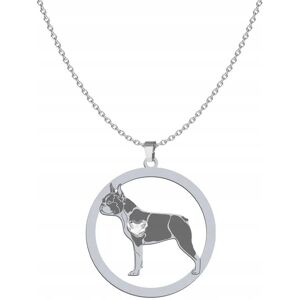 Radziszewska Naszyjnik Srebrny Boston Terrier 925 Kobieta Łańcuszek GRAWER GRATIS Radziszewska Naszyjnik Srebrny Boston Terrier 925 Kobieta Łańcuszek GRAWER GRATIS