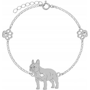 Radziszewska Bransoletka Srebrna Bulldog Francuski 925 Prezent Łańcuszek GRAWER GRATIS Radziszewska Bransoletka Srebrna Bulldog Francuski 925 Prezent Łańcuszek GRAWER GRATIS