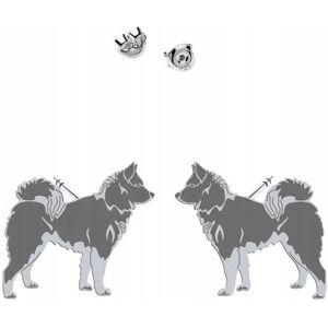 Radziszewska Kolczyki Srebrne z Karelian Bear Dog 925 Kobieta Prezent DEDYKACJA GRATIS Radziszewska Kolczyki Srebrne z Karelian Bear Dog 925 Kobieta Prezent DEDYKACJA GRATIS