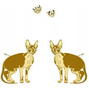 Radziszewska Kolczyki Złote z Kotem Cornish Rex 925 Biżuteria Prezent DEDYKACJA GRATIS Radziszewska Kolczyki Złote z Kotem Cornish Rex 925 Biżuteria Prezent DEDYKACJA GRATIS