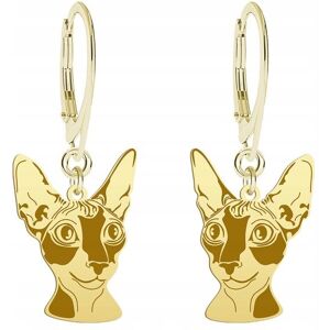 Radziszewska Kolczyki Złote Kot Cornish Rex 925 Biżuteria Prezent Kobieta GRAWER GRATIS Radziszewska Kolczyki Złote Kot Cornish Rex 925 Biżuteria Prezent Kobieta GRAWER GRATIS