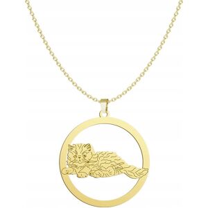 Radziszewska Naszyjnik Złoty Persian Cat 925 Łańcuszek Kobieta Prezent GRAWER GRATIS Radziszewska Naszyjnik Złoty Persian Cat 925 Łańcuszek Kobieta Prezent GRAWER GRATIS