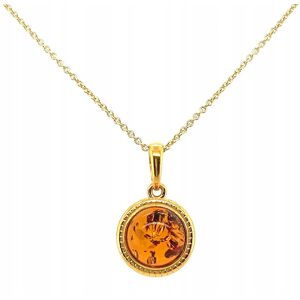 Ambermark WISIOREK srebrny pozłacany ZAWIESZKA BURSZTYN oczko Ambermark WISIOREK srebrny pozłacany ZAWIESZKA BURSZTYN oczko