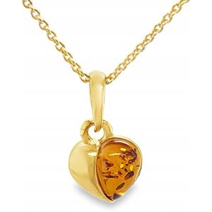 Ambermark WISIOREK srebrny pozłacany ZAWIESZKA BURSZTYN serce ZŁOTY Ambermark WISIOREK srebrny pozłacany ZAWIESZKA BURSZTYN serce ZŁOTY
