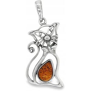 Ambermark Wisiorek ZAWIESZKA kotek KOT srebrny SREBRO BURSZTYN certyfikat Ambermark Wisiorek ZAWIESZKA kotek KOT srebrny SREBRO BURSZTYN certyfikat