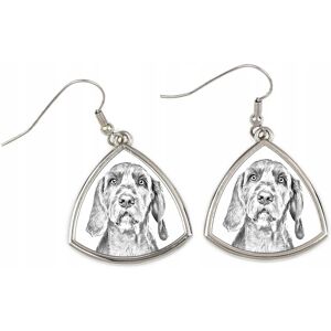 ART Wyżeł węgierski szorstkowłosy, Wire-haired Vizsla - kolczyki z psem, wisząc ART Wyżeł węgierski szorstkowłosy, Wire-haired Vizsla - kolczyki z psem, wisząc
