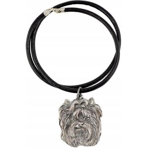 ART Yorkshire Terrier Posrebrzany naszyjnik rzemień ART Yorkshire Terrier Posrebrzany naszyjnik rzemień