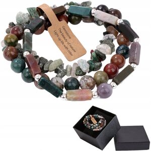 Altair Zestaw 3 Bransoletka Męska 5-8 Mm Kamień Natural Agat Indyjski Indian Agate Altair Zestaw 3 Bransoletka Męska 5-8 Mm Kamień Natural Agat Indyjski Indian Agate