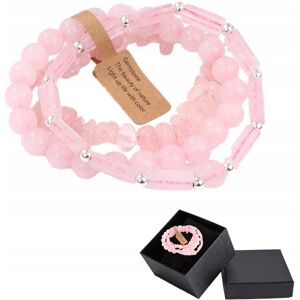 Altair Zestaw 3 X Bransoletka Męska 5-8 Mm Kamień Kwarc Różowy Rose Pink Quartz Altair Zestaw 3 X Bransoletka Męska 5-8 Mm Kamień Kwarc Różowy Rose Pink Quartz