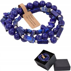 Altair Zestaw 3 X Bransoletka Męska 5-8 Mm Kamień Lazuryt Błękitny Lapis Lazuli Altair Zestaw 3 X Bransoletka Męska 5-8 Mm Kamień Lazuryt Błękitny Lapis Lazuli