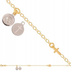 ZŁOTA Bransoletka Damska 585 19 cm 3.15 g Rodium ZŁOTA Bransoletka Damska 585 19 cm 3.15 g Rodium