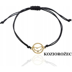 Inny producent ZŁOTA bransoletka sznurkowa KOZIOROŻEC znak zodiaku srebro 925 kolory Inny producent ZŁOTA bransoletka sznurkowa KOZIOROŻEC znak zodiaku srebro 925 kolory