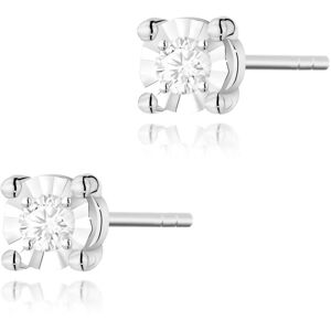 Inny producent Złote kolczyki Diament 2 x 0,03ct białe złoto pr. 585 Inny producent Złote kolczyki Diament 2 x 0,03ct białe złoto pr. 585