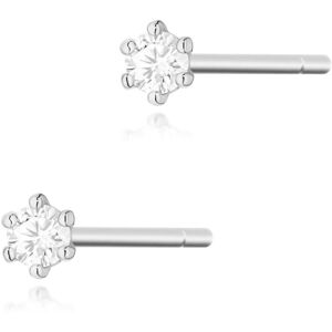 Inny producent Złote kolczyki Diament 2 x 0,04ct białe złoto pr. 585 Inny producent Złote kolczyki Diament 2 x 0,04ct białe złoto pr. 585