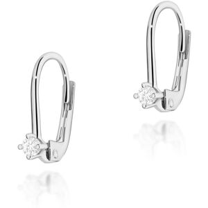 Inny producent Złote kolczyki Diament 2 x 0,07ct białe złoto pr. 585 Inny producent Złote kolczyki Diament 2 x 0,07ct białe złoto pr. 585