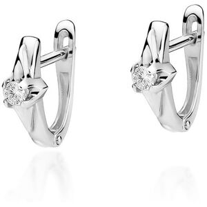 Inny producent Złote kolczyki Diament 2 x 0,10ct białe złoto pr. 585 Inny producent Złote kolczyki Diament 2 x 0,10ct białe złoto pr. 585