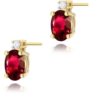 Inny producent Złote kolczyki K0001 Rubin 2 x 0,60ct żółte złoto pr. 585 Inny producent Złote kolczyki K0001 Rubin 2 x 0,60ct żółte złoto pr. 585