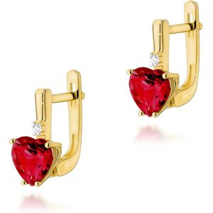 Inny producent Złote kolczyki K0002 Rubin 2 x 1,70ct żółte złoto pr. 585 Inny producent Złote kolczyki K0002 Rubin 2 x 1,70ct żółte złoto pr. 585